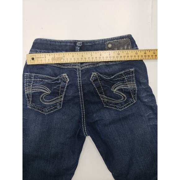 Silver Jeans Tuesday Mid Rise Skinny Womens Size W25 L31 Dark Wash Pre Owned - Picture 9 of 11